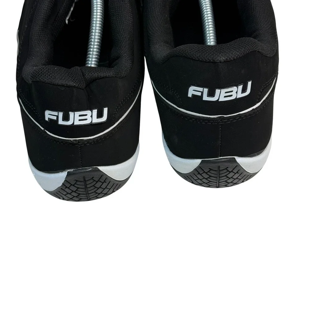 FUBU Mens Low‎ Top Sneakers Black White Memory Foam Size 13 LMNFB40SC004